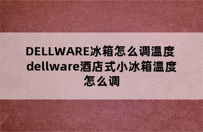 DELLWARE冰箱怎么调温度 dellware酒店式小冰箱温度怎么调